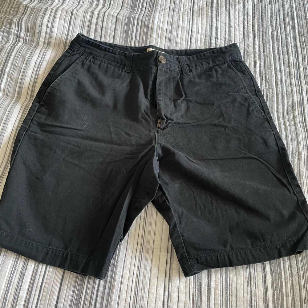 Mens black khaki shorts, size 32